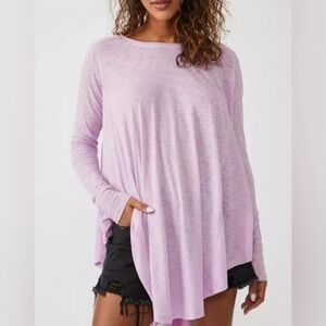 Free People Oversized Flowy Beach Aria Trapeze Top Size Small in Spring Fling